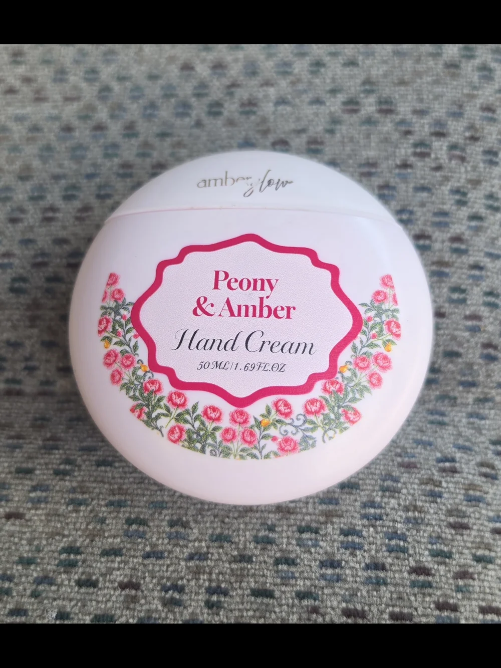 AmberGlow Peony & Amber Hand Cream 50ml/1.69oz BNIB